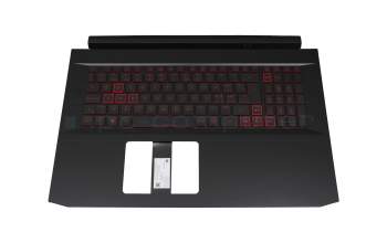 01704F7BK201 teclado incl. topcase original Acer CH (suiza) negro/rojo/negro con retroiluminacion GTX1650