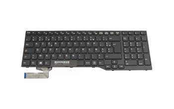 01859571 teclado original Fujitsu FR (francés) negro/negro