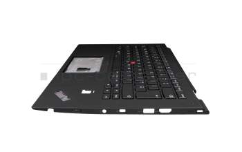 01HY959 teclado incl. topcase original Lenovo UK (Inglés) negro/negro con retroiluminacion y mouse stick