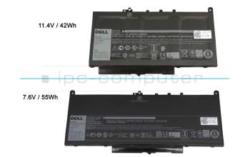 01W2Y2 batería original Dell 55Wh 7,6V