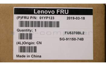 Lenovo 01YP123 NB_KYB FRU COMO SK,LTN,KB-BL,BK,LAS