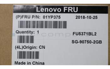 Lenovo 01YP375 NB_KYB FRU COMO FL,LTN,KB-BL,BK,HU