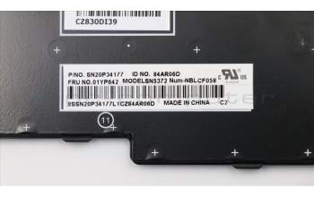 Lenovo 01YP642 NB_KYB FRU COMO NM,LTN,KB,BK,CFR