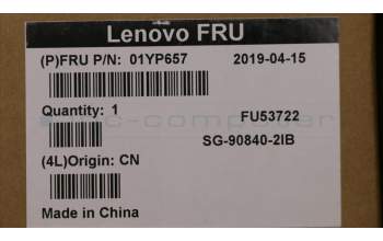 Lenovo 01YP657 NB_KYB FRU COMO NM,LTN,KB,BK,IT