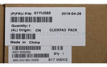 Lenovo 01YU085 MECH_ASM CS16_2BCP,MYLAR,SILVER,NFC,CHY