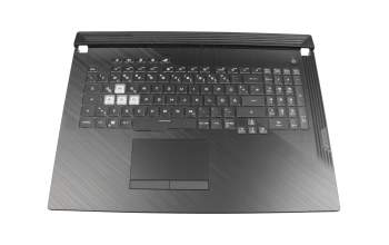 04062-00120000 teclado incl. topcase original Asus DE (alemán) negro/negro con retroiluminacion - without keystone slot -