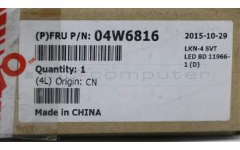 Lenovo 04W6816 FRU LED Board with MIC