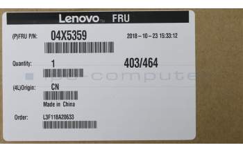 Lenovo 04X5359 COVER LCD,COVER