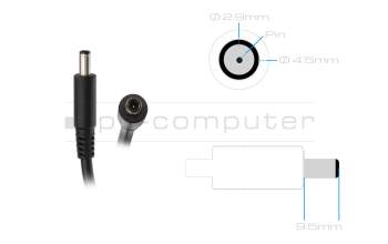 0G4G24 cargador original Dell 65 vatios