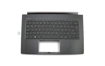 0KN1-202GE11 teclado incl. topcase original Acer DE (alemán) negro/negro con retroiluminacion