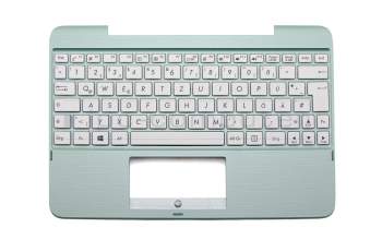 0KNB0-010CGE00 teclado incl. topcase original Asus DE (alemán) blanco/verde