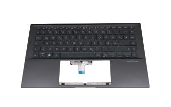 0KNB0-260MGE00 teclado incl. topcase original Asus DE (alemán) negro/antracita con retroiluminacion