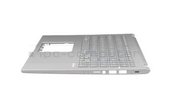 0KNB0-5116GE00 teclado incl. topcase original Asus DE (alemán) gris/plateado