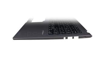 0KNB0-5117GE00 teclado incl. topcase original Asus DE (alemán) negro/canaso