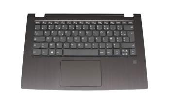 0KNB0-563KGE00 teclado incl. topcase original Lenovo FR (francés) gris/canaso