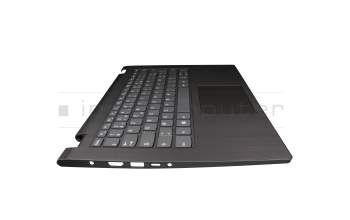 0KNB0-563KGE00 teclado incl. topcase original Lenovo FR (francés) gris/canaso