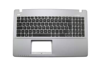 0KNB0-6170GE00 teclado incl. topcase original Asus DE (alemán) negro/canaso