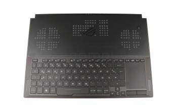 0KNB0-6617GE00 teclado incl. topcase original Asus DE (alemán) negro/negro con retroiluminacion