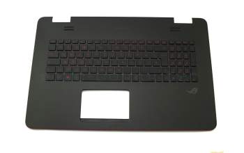 0KNB0-662CGE00 teclado incl. topcase original Asus DE (alemán) negro/negro con retroiluminacion