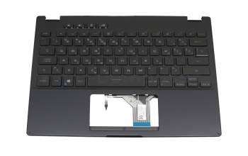 0KNR0-2619GR00 teclado incl. topcase original Asus GR (griego) negro/negro con retroiluminacion