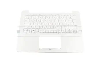 90NB0AS2-R31GE0 teclado incl. topcase original Asus DE (alemán) blanco/blanco