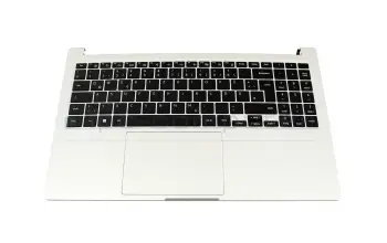 BA83-02219A teclado incl. topcase original Samsung DE (alemán) negro/plateado (Win11)