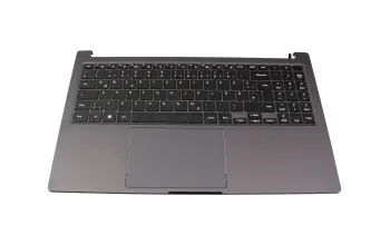 BA83-04258A teclado incl. topcase original Samsung DE (alemán) negro/canaso