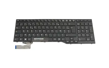 S26391-F2112-B222 teclado original Fujitsu FR (francés) negro/negro