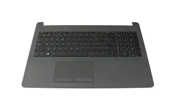 929906-051 teclado incl. topcase original HP FR (francés) negro/canaso