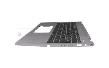 12704F3DK202 teclado incl. topcase original Acer FR (francés) gris/canaso con retroiluminacion