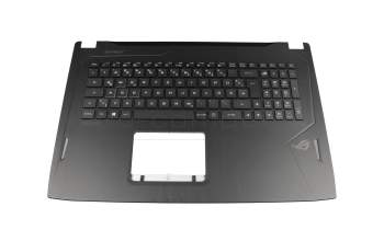 13NB0G90M03011 teclado incl. topcase original Asus DE (alemán) negro/negro con retroiluminacion