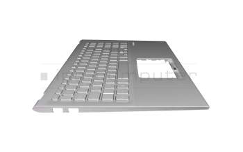 13NB0KAXM04X11 teclado incl. topcase original Asus DE (alemán) plateado/plateado