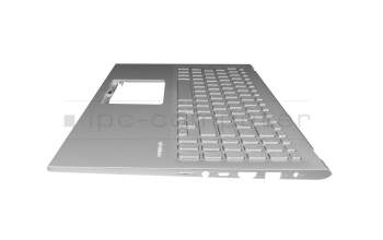 13NB0KAXM04X11 teclado incl. topcase original Asus DE (alemán) plateado/plateado