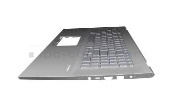 13NB0L60M01011 teclado incl. topcase original Asus DE (alemán) plateado/plateado con retroiluminacion