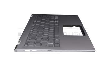 13NB0LK2AM0231 teclado incl. topcase original Asus DE (alemán) plateado/plateado con retroiluminacion