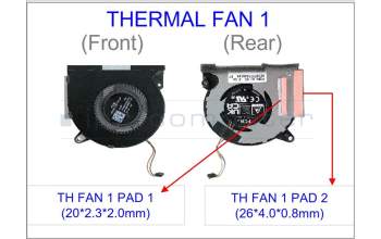 Asus 13NR0GY0M01012 NR2301L THERMAL FAN 1