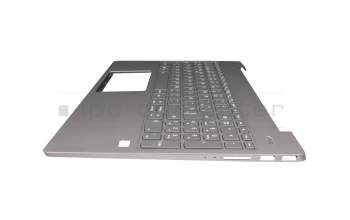 17G56E0J686C teclado incl. topcase original Lenovo SP (español) gris/canaso con retroiluminacion