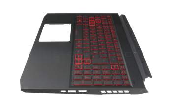 201000DFKC01 teclado incl. topcase original Acer DE (alemán) negro/rojo/negro con retroiluminacion