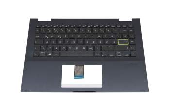 2C03D104000 teclado incl. topcase original Asus DE (alemán) negro/negro