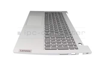 34R065F teclado incl. topcase original Lenovo DE (alemán) gris/canaso con retroiluminacion