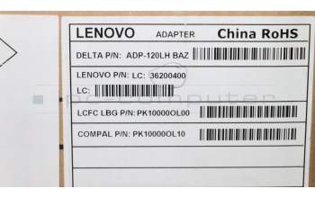 Lenovo 36200400 AC_ADAPTER Delta ADP-120LH BA 19.5V6.15A
