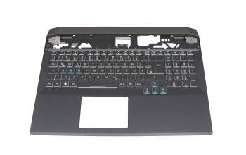 38F1PAM7601 teclado incl. topcase original Acer DE (alemán) negro/negro con retroiluminacion