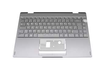 40070024 teclado incl. topcase original Medion DE (alemán) gris/canaso