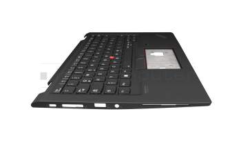 460.0JH09.0001 teclado incl. topcase original Lenovo DE (alemán) negro/negro con retroiluminacion y mouse stick