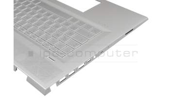 4600EJ0500011 teclado incl. topcase original HP DE (alemán) plateado/plateado con retroiluminacion