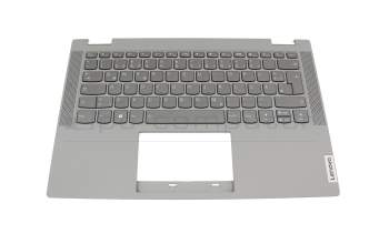 4600K100012 teclado incl. topcase original Lenovo DE (alemán) gris/canaso con retroiluminacion