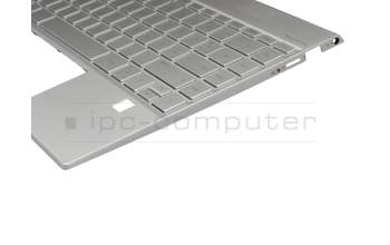 460G9040003 teclado incl. topcase original HP DE (alemán) plateado/plateado con retroiluminacion