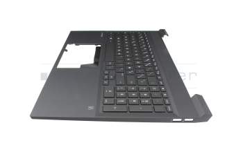 46G3MTA0AKB teclado incl. topcase original HP FR (francés) plateado/negro con retroiluminacion