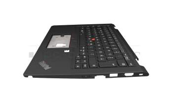 46K.0JHCS.0029 teclado incl. topcase original Lenovo DE (alemán) negro/negro con retroiluminacion y mouse stick