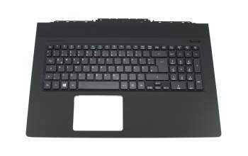 46M.02GCS.0008 teclado incl. topcase original Acer DE (alemán) negro/negro con retroiluminacion